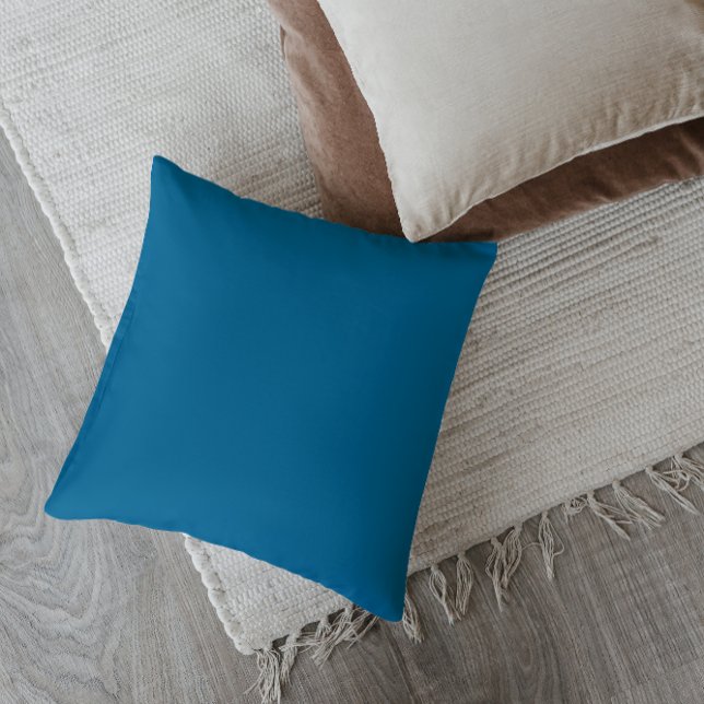 Mid-Century Modern Jetsetter Blauw Kussen (Creator heeft geüpload)