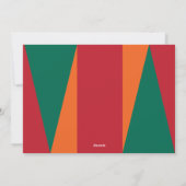 Mid Century Modern Joy, kerstfotokaart Feestdagenkaart (Achterkant)