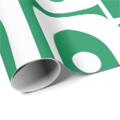 Mid Century Modern Kelly Groen Piquet Patroon Cadeaupapier (Rol Hoek)