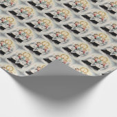 Mid Century Modern kerstaaljongens uit 1950 Cadeaupapier (Hoek)