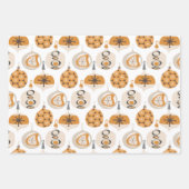 Mid-Century modern kerstpatroon Inpakpapier Vel (Voorkant 2)