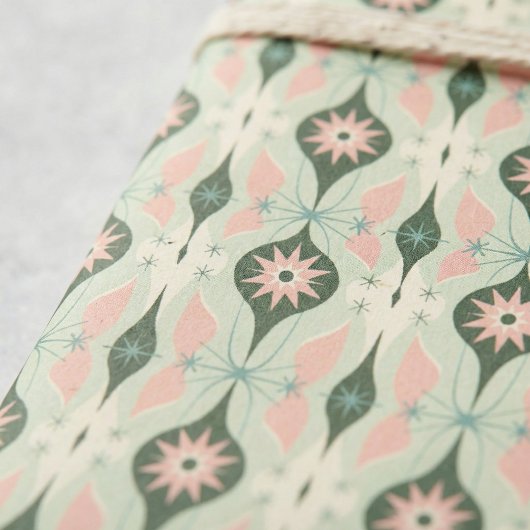  Mid-Century Modern Kerstversiering Cadeaupapier