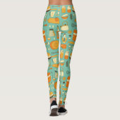 Mid-Century Modern Keukengerei Cool Retro Leggings (Achterkant)