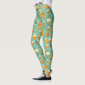 Mid-Century Modern Keukengerei Cool Retro Leggings (Links)