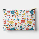 Mid Century Modern kleurrijk bloemmotief Etui (Achterkant)