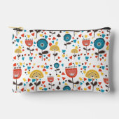 Mid Century Modern kleurrijk bloemmotief Etui (Voorkant)