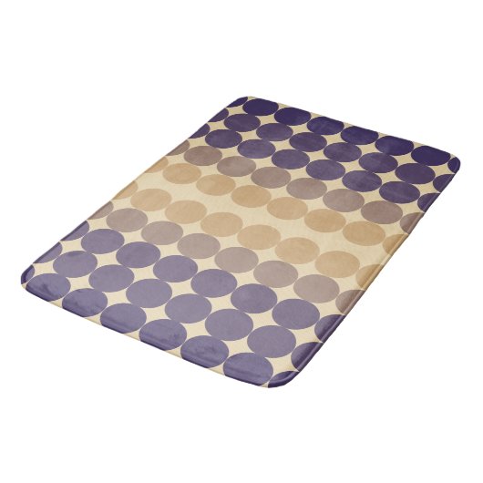 Mid Century Modern Lavender Circles Badmat (Gekanteld)