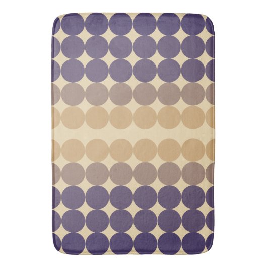Mid Century Modern Lavender Circles Badmat (Voorkant Verticaal)