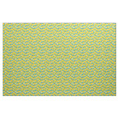 Mid-Century Modern Lemon Yellow Kitchen Pattern Stof (Yard (91,4 cm))