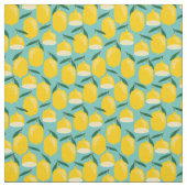 Mid-Century Modern Lemon Yellow Kitchen Pattern Stof (Swatch)