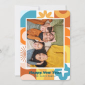 Mid Century Modern Leuk Nieuwjaar Kaart (Voorkant)