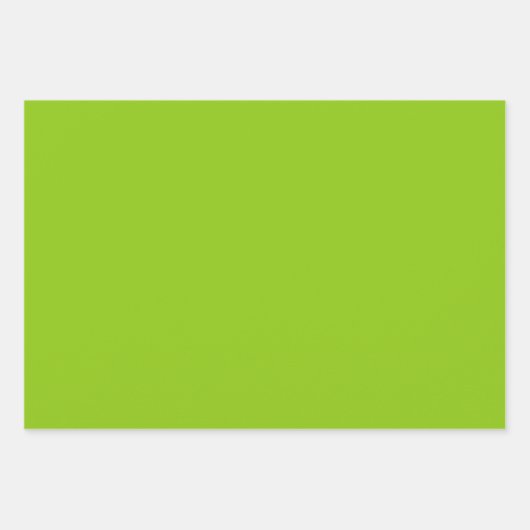 Mid Century Modern Lime Green Abstract Loop Inpakpapier Vel (Voorkant 2)