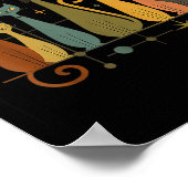 Mid-century Modern Look Atomic Age 50s 60s Cat Shi Poster (Hoek)