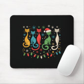 Mid Century Modern Look Cats Xmas Retro 50s 60s  Muismat (Met muis)