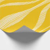 Mid Century Modern Lounge Patroon Geel Cadeaupapier (Hoek)