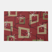 Mid Century Modern Maroon Deurmat (Voorkant)