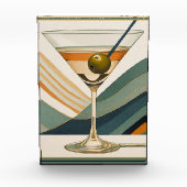Mid Century Modern Martini Cocktail Hour Fotoblokken (Voorkant)