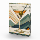 Mid Century Modern Martini Cocktail Hour Fotoblokken (Rechts)