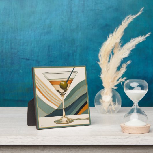 Mid Century Modern Martini Cocktail Hour Fotoplaat (Insitu)