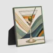 Mid Century Modern Martini Cocktail Hour Fotoplaat (Voorkant)