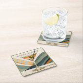 Mid Century Modern Martini Cocktail Hour Kartonnen Onderzetters (Insitu)