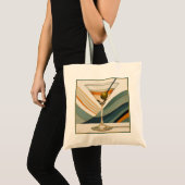 Mid Century Modern Martini Cocktail Hour Tote Bag (Voorkant (product))