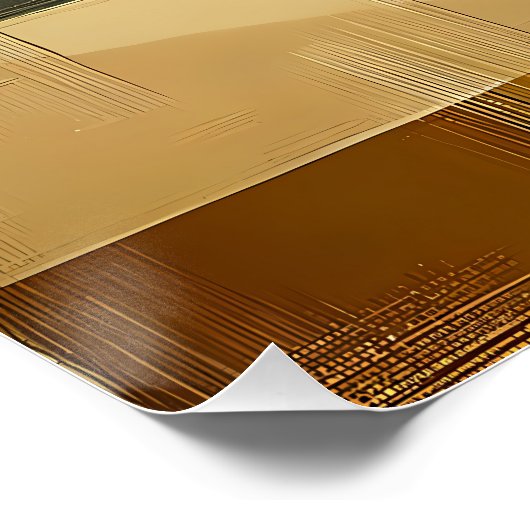 Mid Century Modern Martini in a Moonbeam Perfect Poster (Hoek)