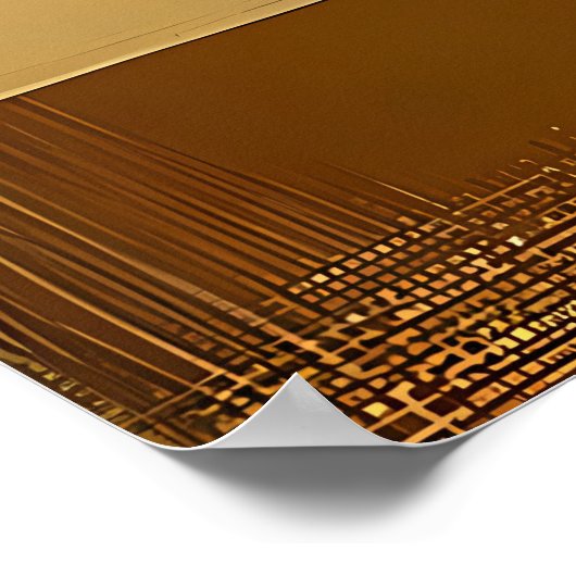 Mid Century Modern Martini in a Moonbeam Poster (Hoek)