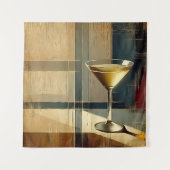 Mid Century Modern Martini in a Moonbeam Wandkleed (Voorkant)