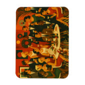 Mid Century Modern Martini Intellectuals Christmas Magneet (Verticaal)