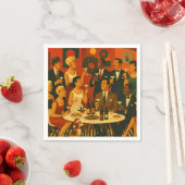 Mid Century Modern Martini Intellectuals Christmas Servet (Insitu)