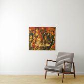 Mid Century Modern Martini Intellectuals Christmas Wandkleed (In Situ (horizontaal))