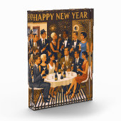 Mid Century Modern Martini Intellectuals New Year Fotoblokken (Links)