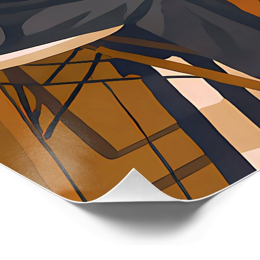 Mid Century Modern Martini Intellectuals New Year Perfect Poster (Hoek)