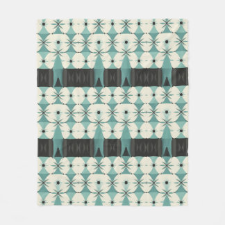 Mid Century Modern MCM Atomic Vintage uit de jaren Fleece Deken