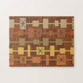 Mid Century Modern Meerkleurig Bruin Legpuzzel (Horizontaal)