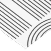 Mid Century Modern Minimalist Arch Lines in Black Tafelkleed (Gekanteld)