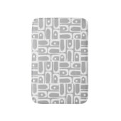 Mid Century Modern minimalistisch Abstract patroon Badmat (Voorkant Verticaal)