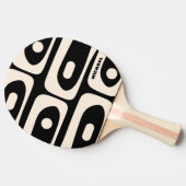 Mid Century Modern Minimalistisch Gepersonaliseerd Tafeltennisbatje (Zijkant)