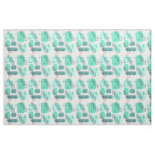 Mid Century Modern Mint Green Turquoise Stof (Yard (91,4 cm))