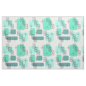 Mid Century Modern Mint Green Turquoise Stof (Fat Quarter)