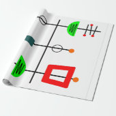 Mid Century Modern Mobile Cadeaupapier (Uitgerold)