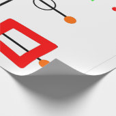 Mid Century Modern Mobile Cadeaupapier (Hoek)