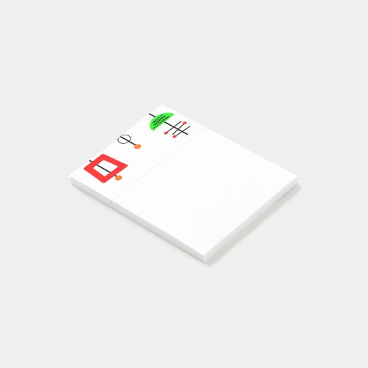 Mid Century Modern Mobile Post-it® Notes (Schuin)