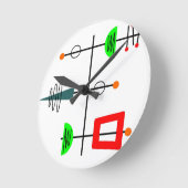 Mid Century Modern Mobile Ronde Klok (Hoek)