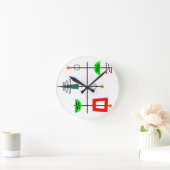 Mid Century Modern Mobile Ronde Klok (Huis)