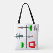 Mid Century Modern Mobile Tote Bag (Achterkant)