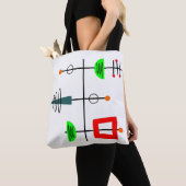 Mid Century Modern Mobile Tote Bag (Dichtbij)