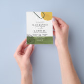 Mid Century Modern Mod Shapes Arch Flyer (Hand)