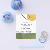 Mid Century Modern Mod Shapes Arch Flyer (Enkel)